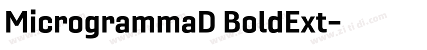 MicrogrammaD BoldExt字体转换